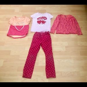 Girls 5T  set of tops and pamt❤️❤️